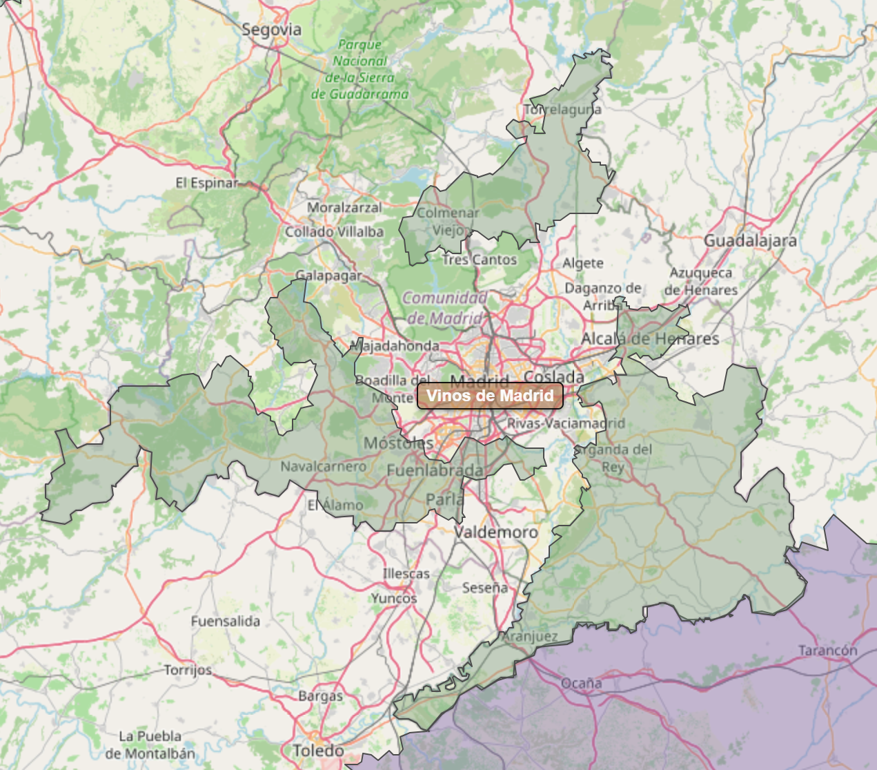 Billede fra regionen Vinos de Madrid